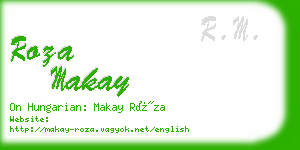 roza makay business card